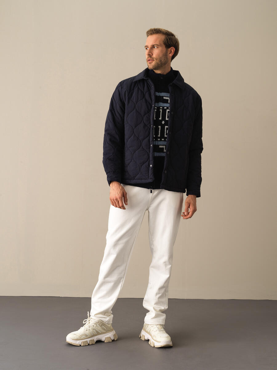 Oversized Quilted Thin Jacket - 2