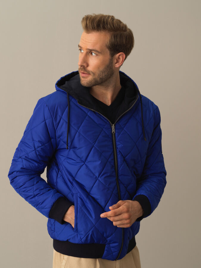Reversible Regular Fit Quilted Jacket - 1