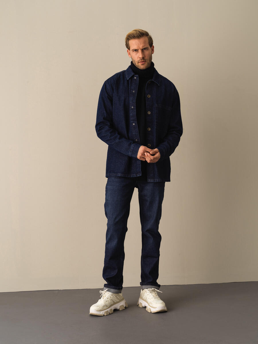 100% Cotton Regular Fit Knit Jacket - 2