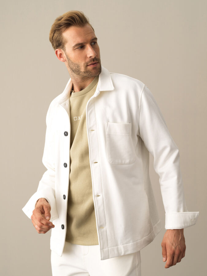100% Cotton Regular Fit Shirt Jacket - Xint