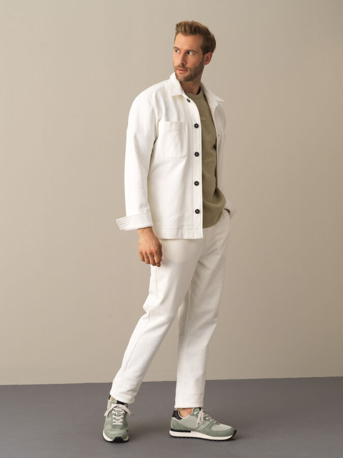 100% Cotton Regular Fit Shirt Jacket - Xint