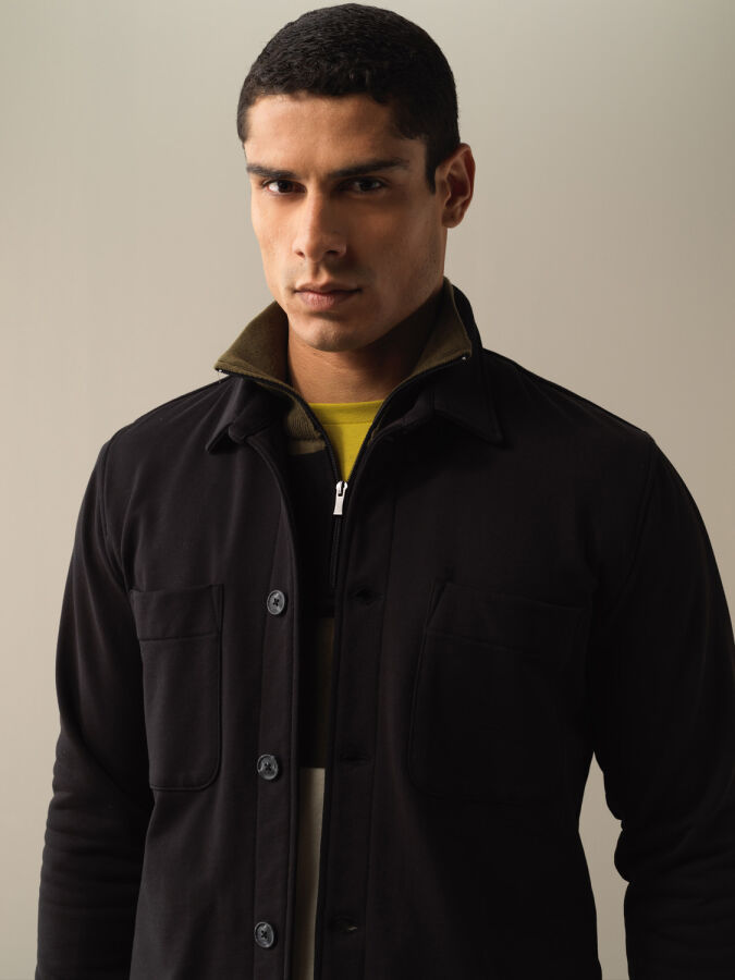 100% Cotton Regular Fit Shirt Jacket - Xint
