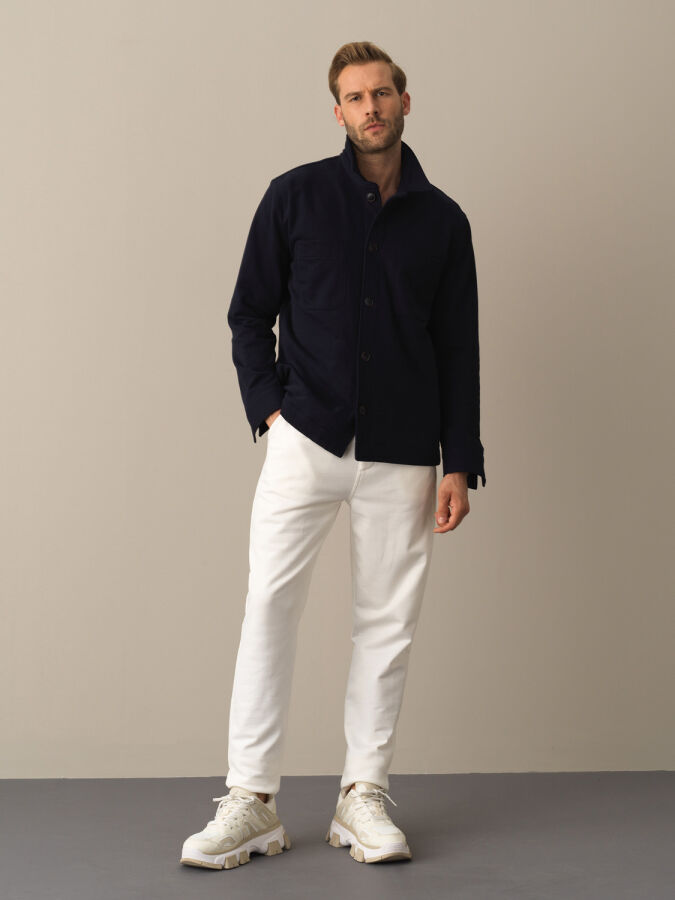 100% Cotton Regular Fit Shirt Jacket - Xint