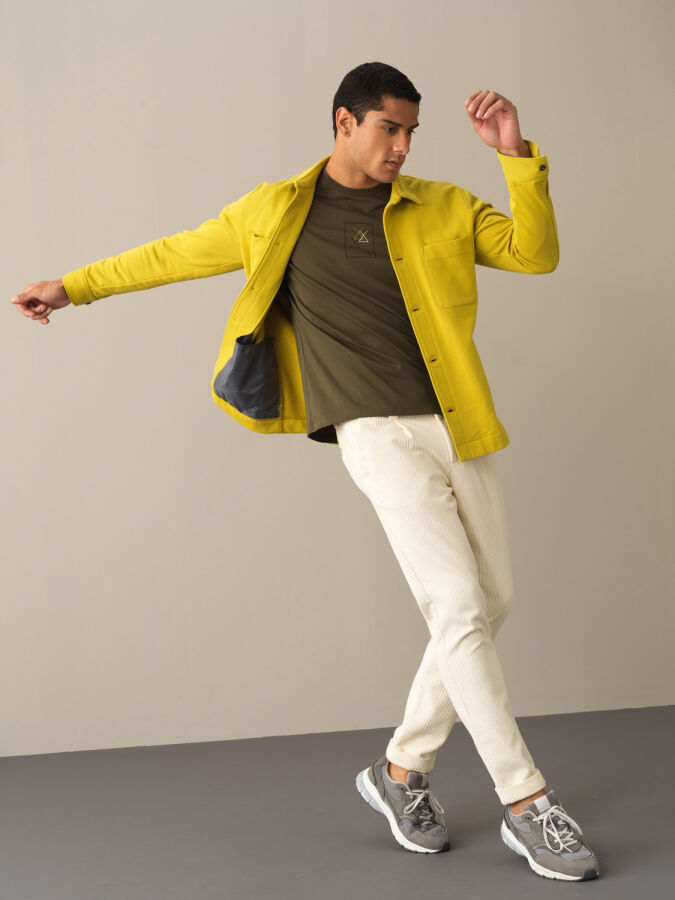 100% Cotton Regular Fit Shirt Jacket - Xint