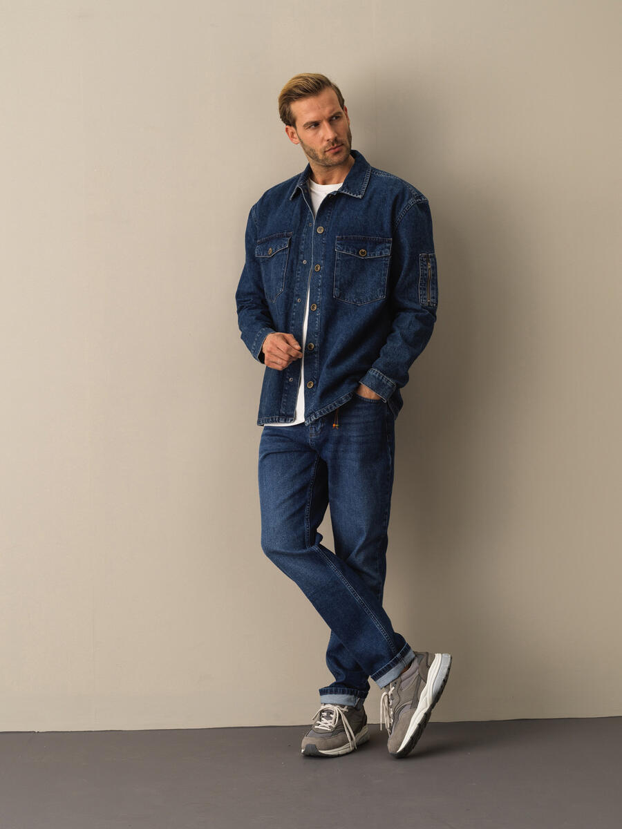 100% Cotton Regular Fit Shoulder-Padded Vest - 2