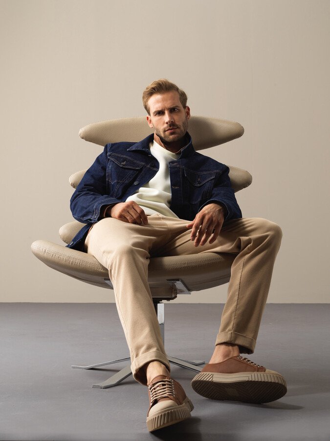 100% Cotton Regular Fit Wool Vest - Xint