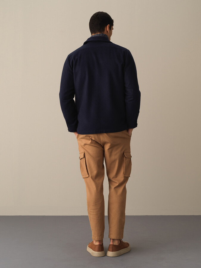 Buttoned Regular Fit Pocket Jacket - Xint