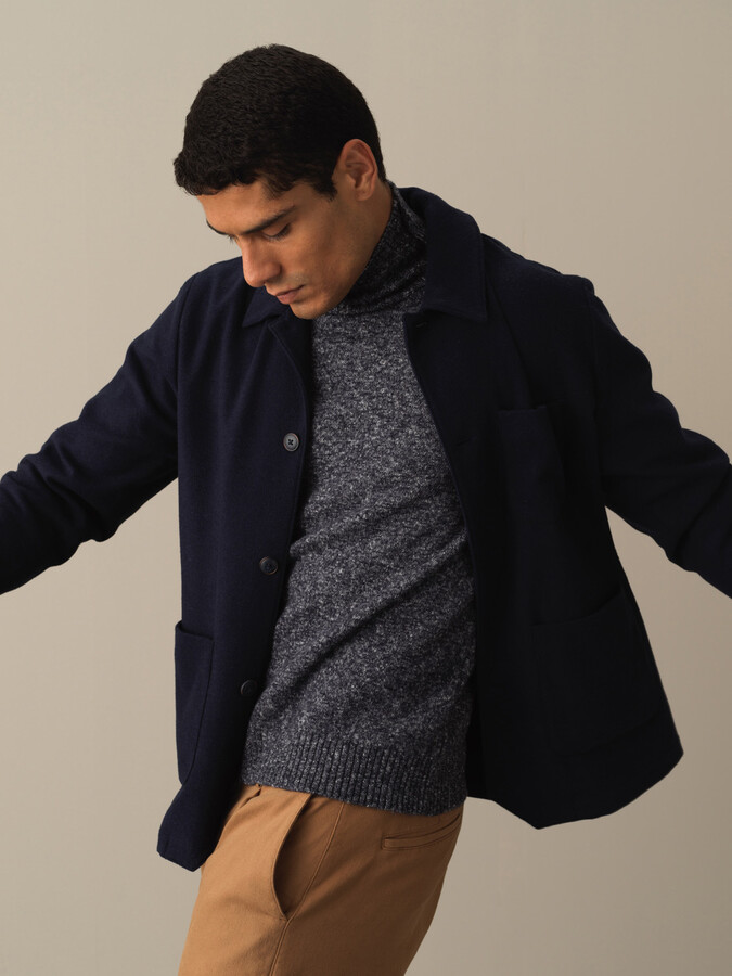Buttoned Regular Fit Pocket Jacket - Xint