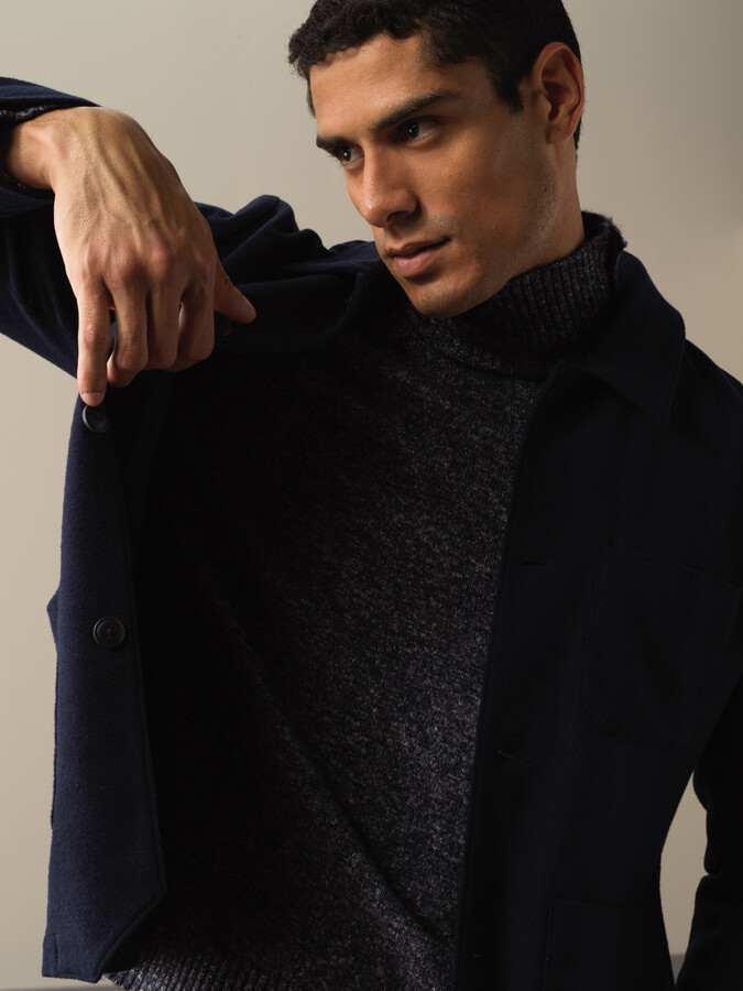 Buttoned Regular Fit Pocket Jacket - Xint