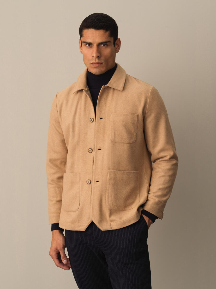 Buttoned Regular Fit Pocket Jacket - 1