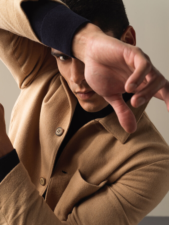 Buttoned Regular Fit Pocket Jacket - Xint