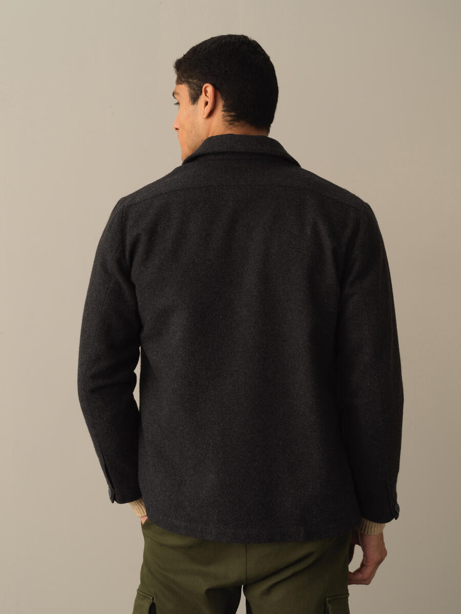 Buttoned Regular Fit Pocket Jacket - 4