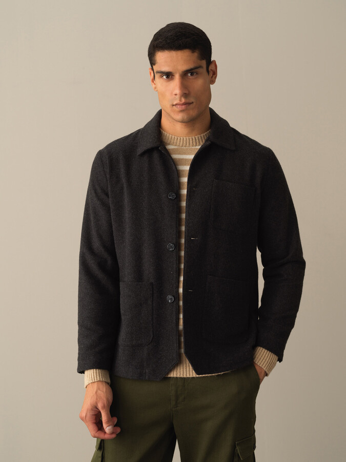 Buttoned Regular Fit Pocket Jacket - Xint