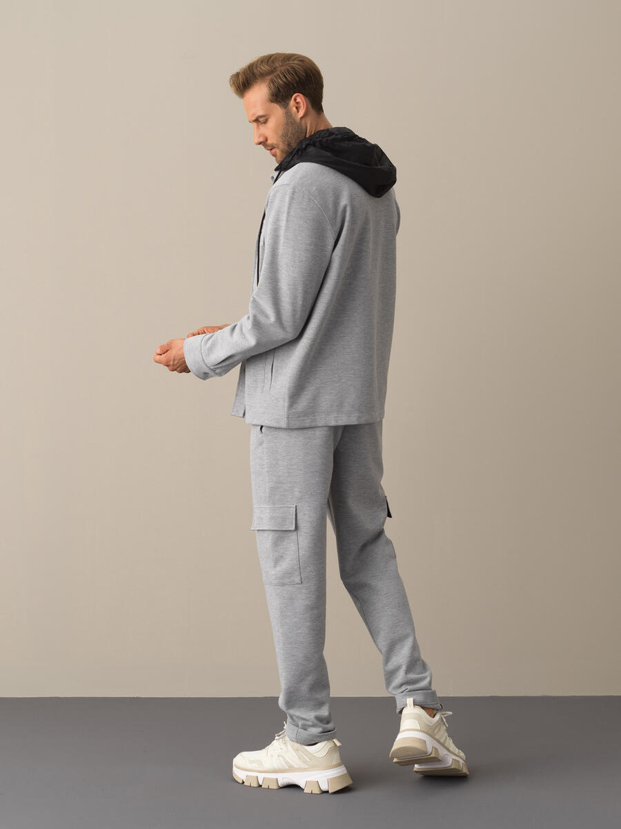 Cotton Hooded Regular Fit Shirt Jacket - 5