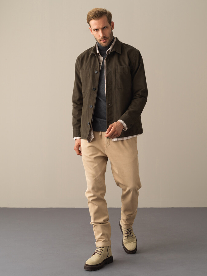 Regular Fit Velvet Jacket - Xint