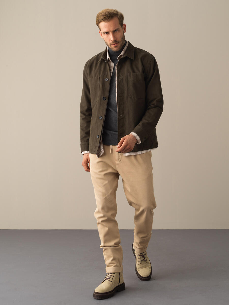 Regular Fit Velvet Jacket - 2