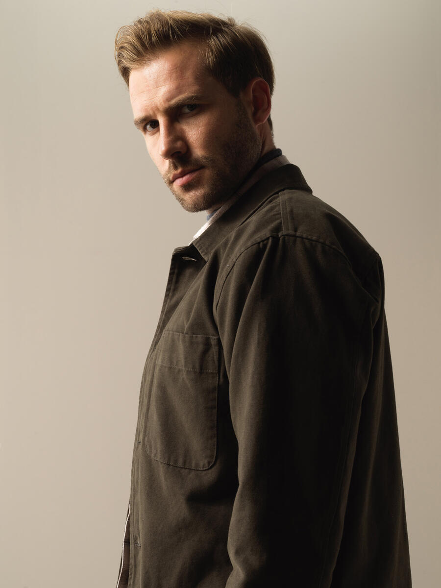 Regular Fit Velvet Jacket - 4