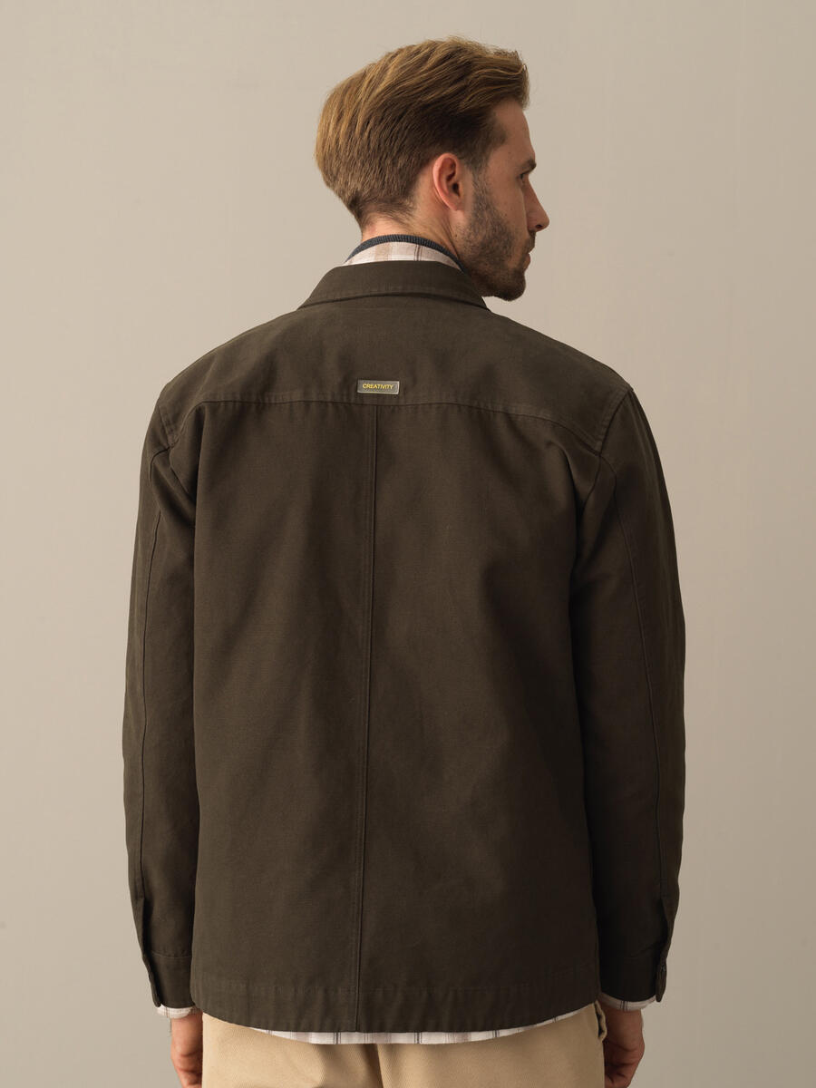 Regular Fit Velvet Jacket - 5