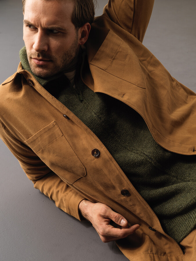 Regular Fit Velvet Jacket - Xint