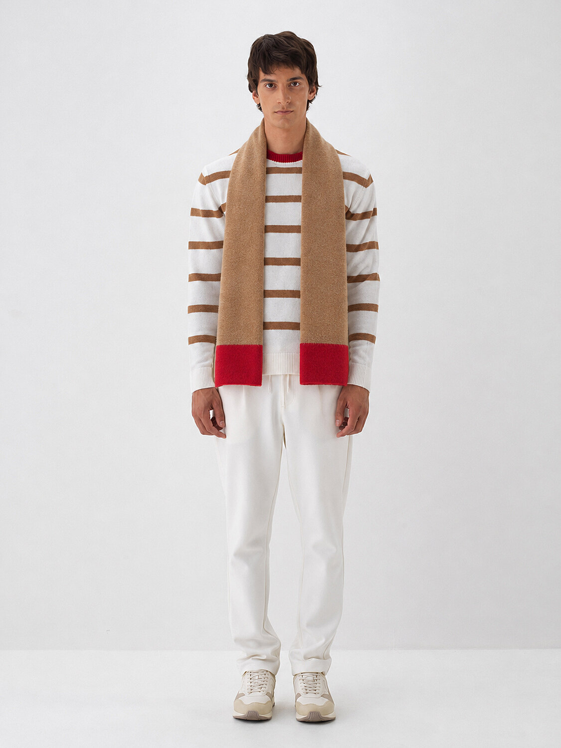 Striped Mohair Scarf - 2