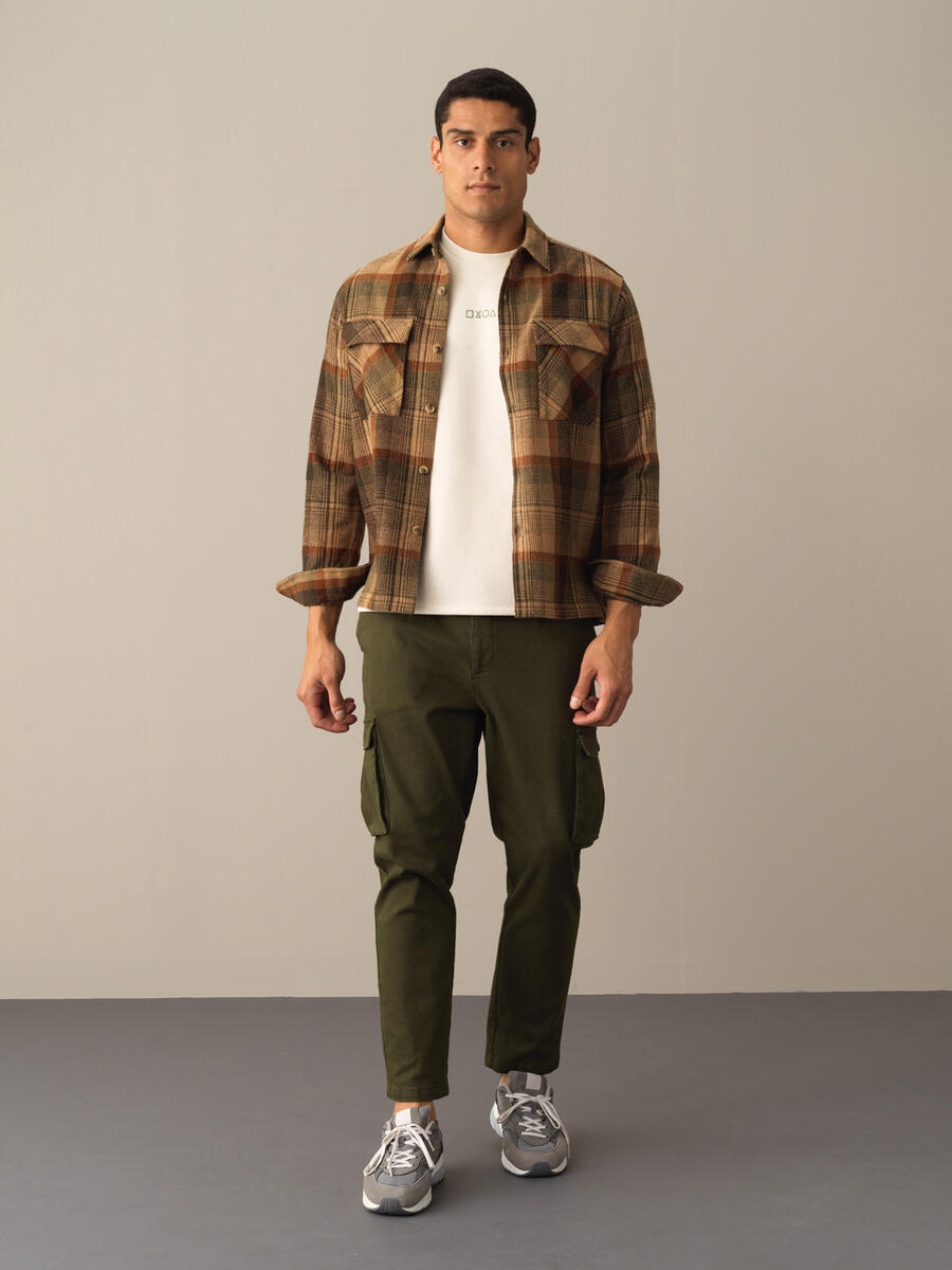 100% Cotton Regular Fit Wool Vest - 2