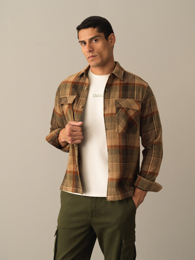 100% Cotton Regular Fit Wool Vest - Xint