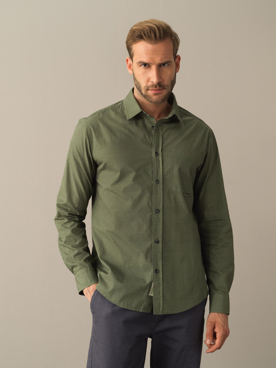 Cotton Regular Fit Oversized Checked Jacket