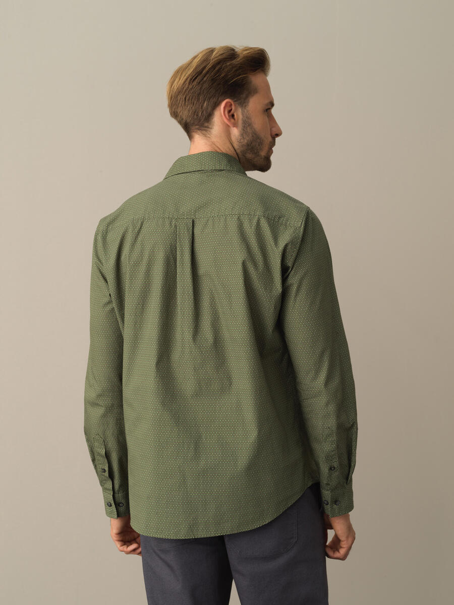 Cotton Regular Fit Oversized Checked Jacket - 4