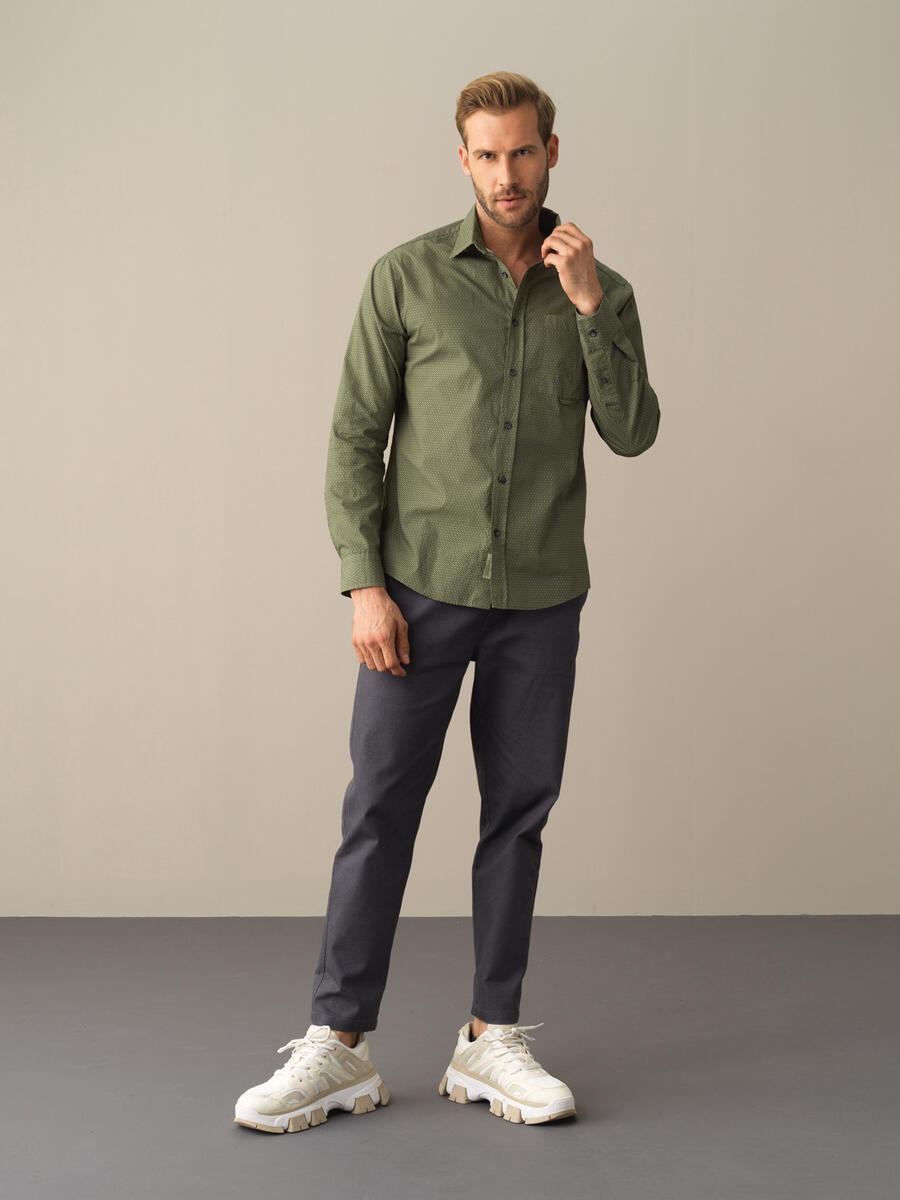 Cotton Regular Fit Oversized Checked Jacket - 2