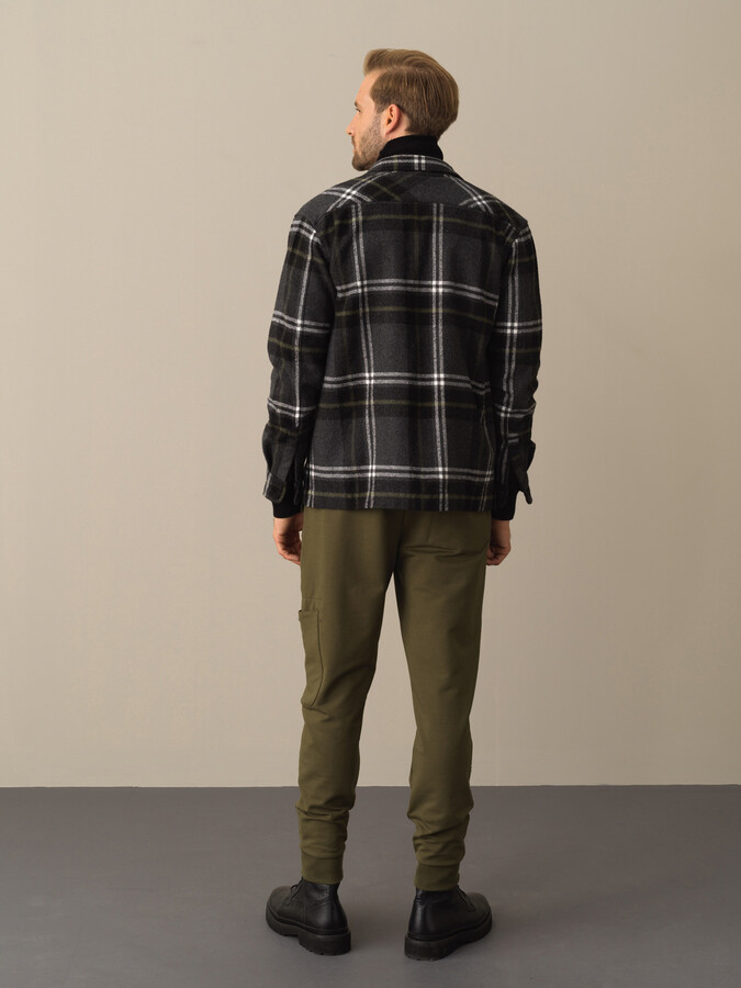 Cotton Regular Fit Zip-Up Blazer - Xint