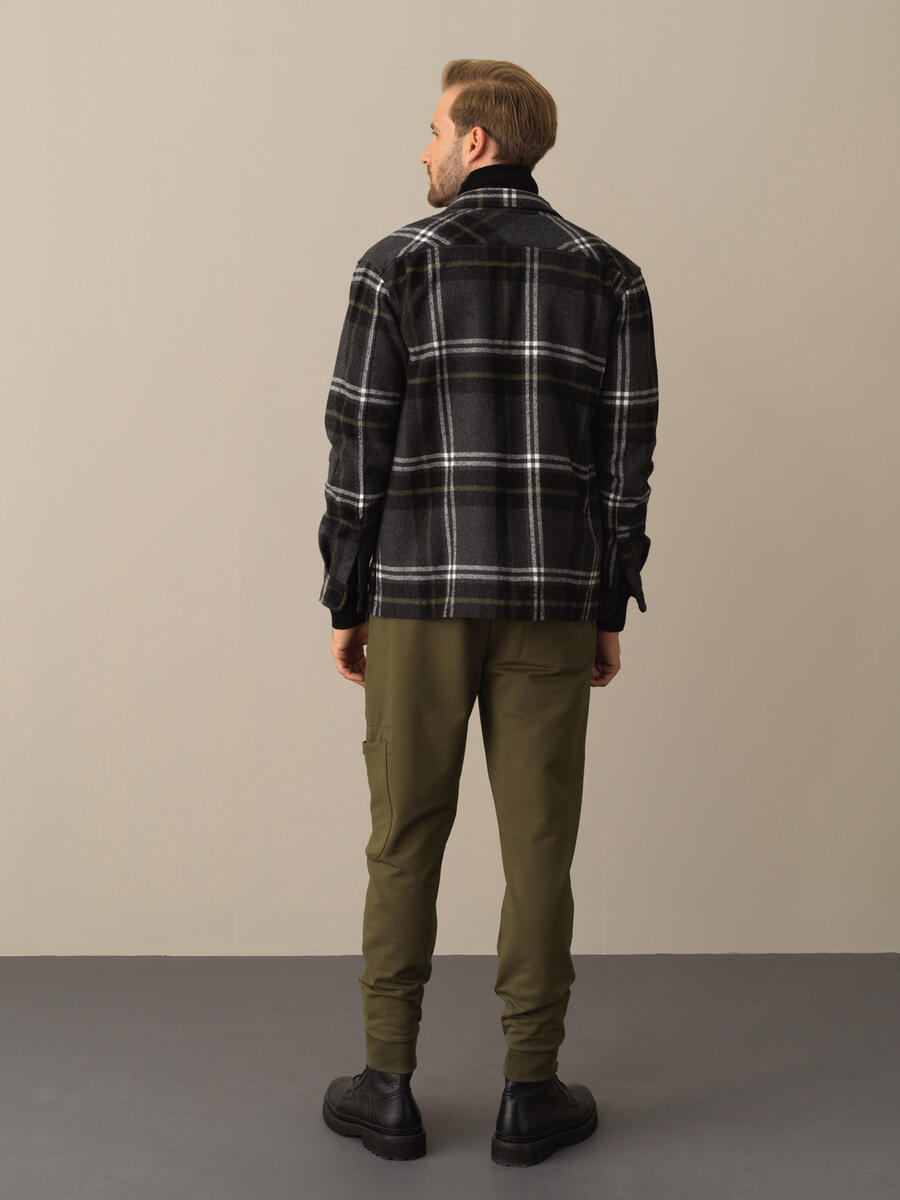 Cotton Regular Fit Zip-Up Blazer - 5