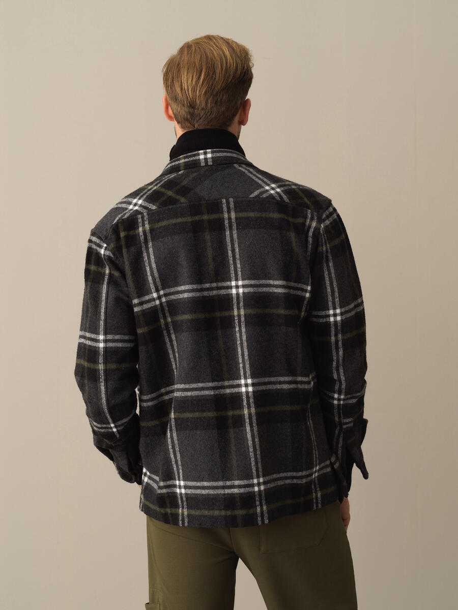 Cotton Regular Fit Zip-Up Blazer - 4