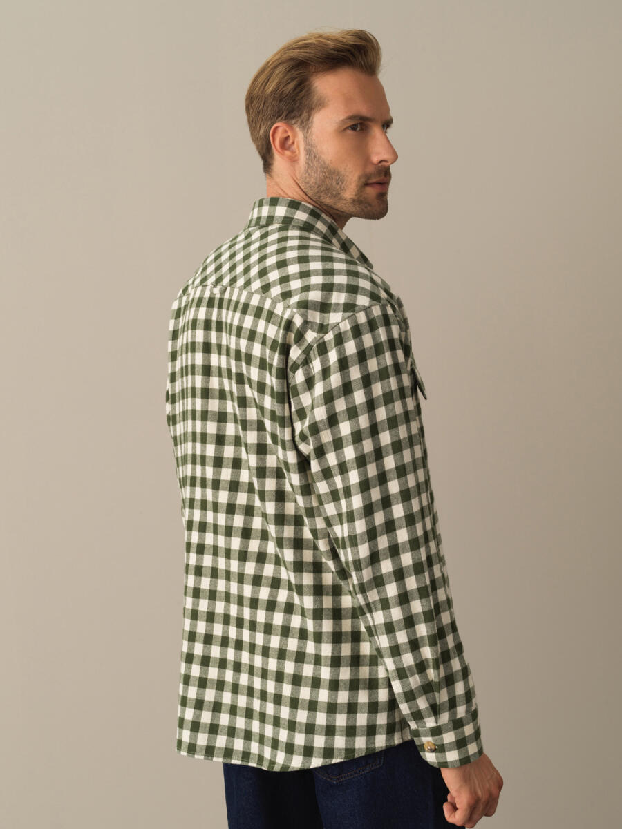 High Neck Regular Fit Quilted Vest - 3