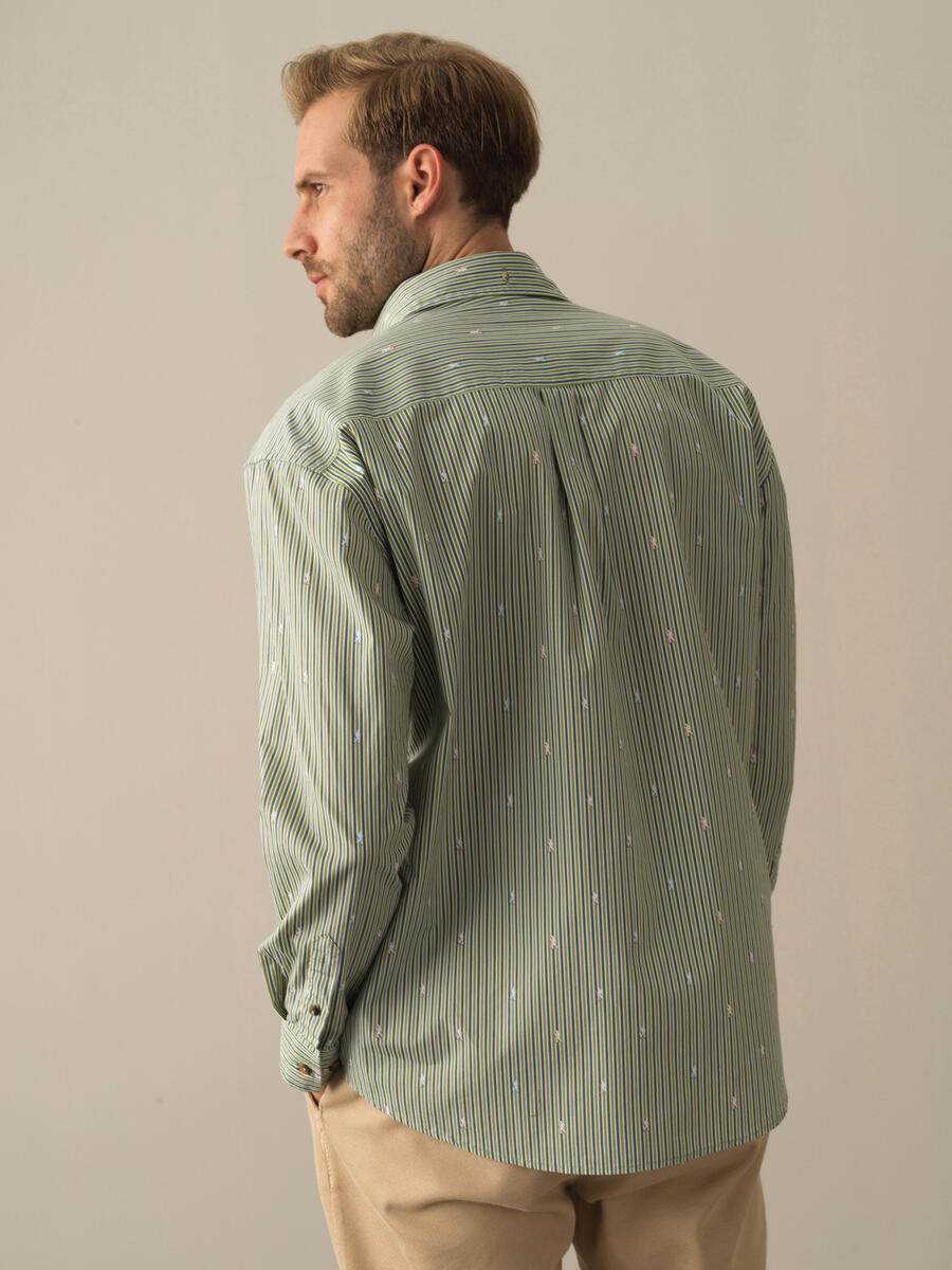 High Neck Regular Fit Velvet Jacket - 3