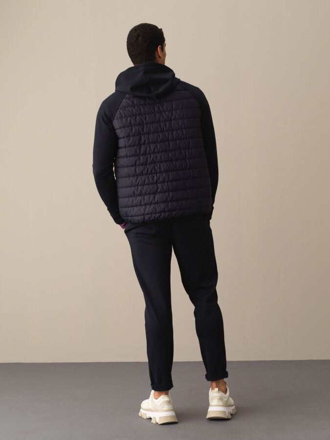 Cotton Hooded Regular Fit Sweat Jacket - Xint