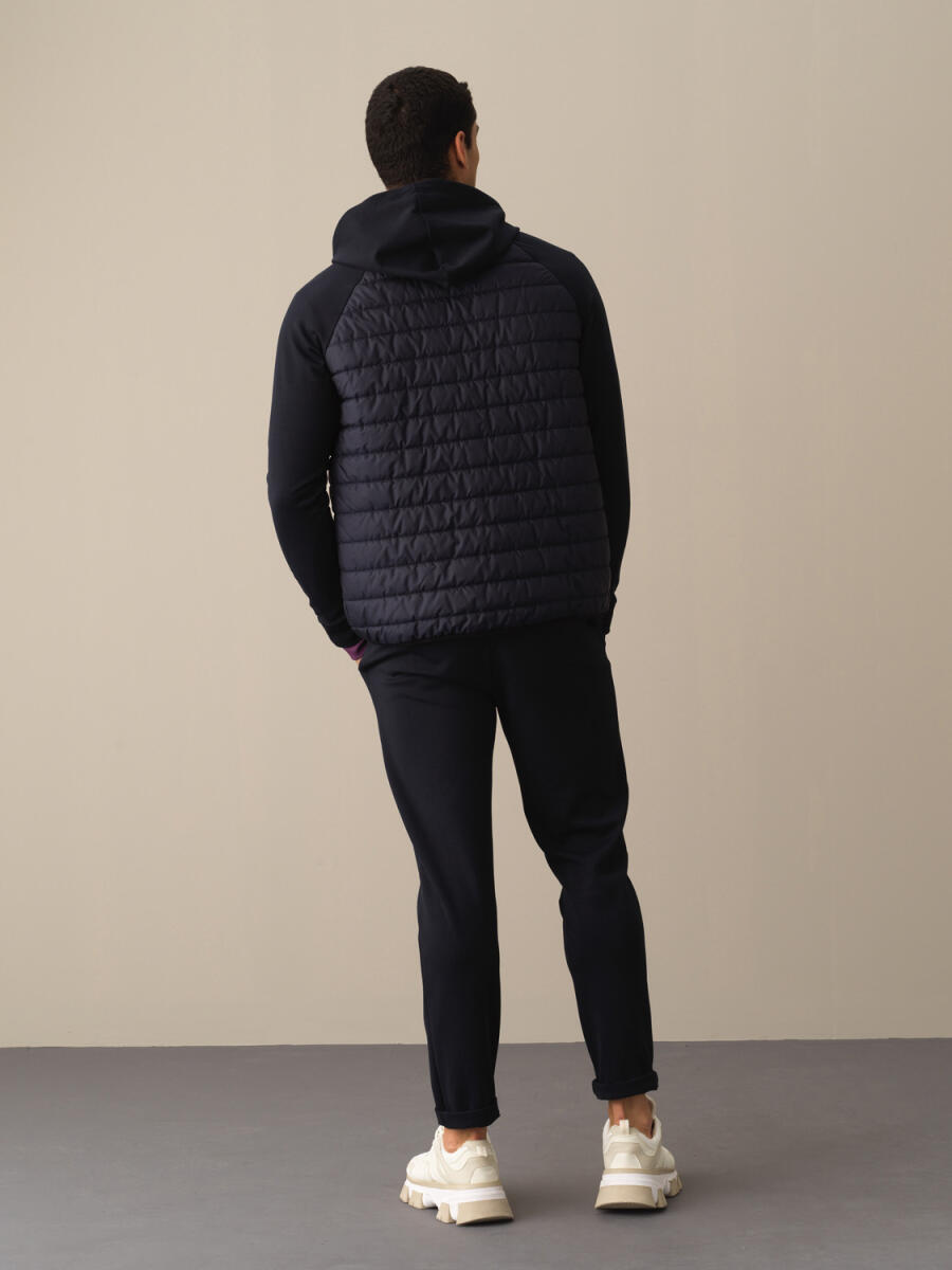 Cotton Hooded Regular Fit Sweat Jacket - 4