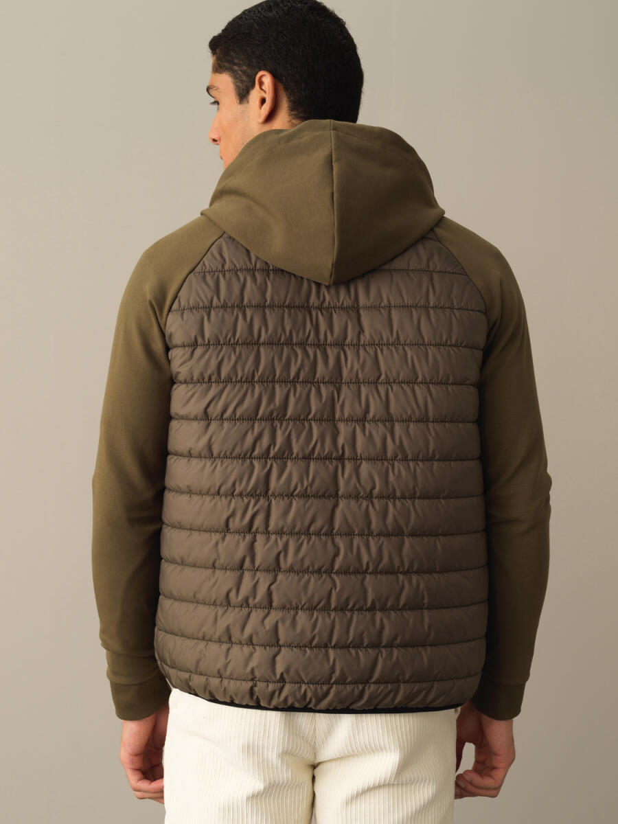 Cotton Hooded Regular Fit Sweat Jacket - 4