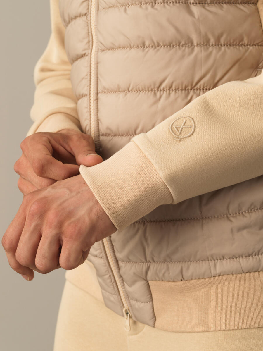 Cotton Regular Fit Quilted Sweat Jacket - 4