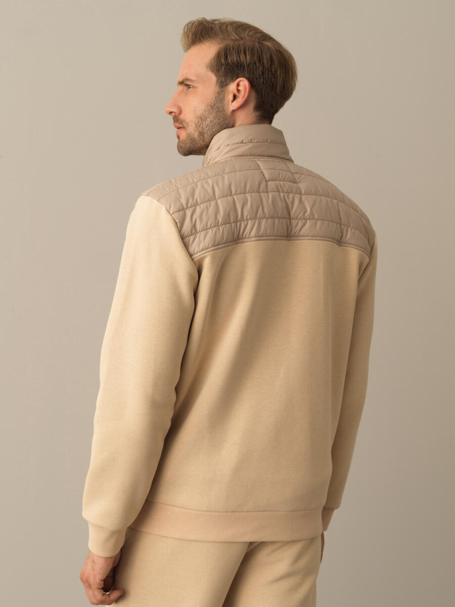 Cotton Regular Fit Quilted Sweat Jacket - 6