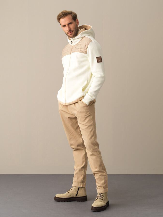 Cotton Regular Fit Sweat Jacket - Xint