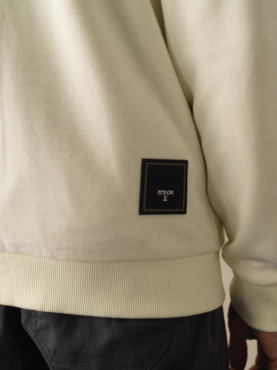 Cotton Regular Fit Zippered Sweat Jacket - 4