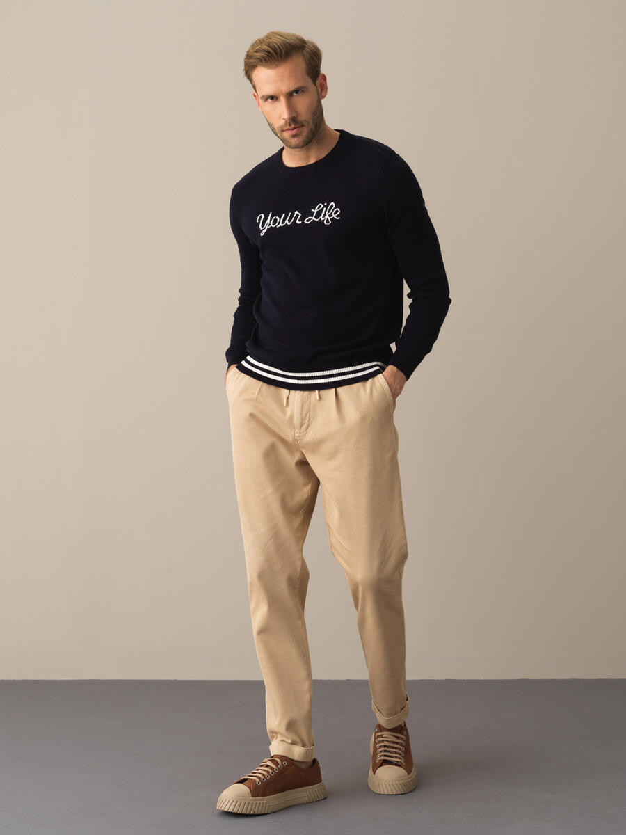 100% Cotton Regular Fit Sweater - 2