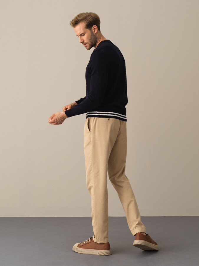 100% Cotton Regular Fit Sweater - Xint