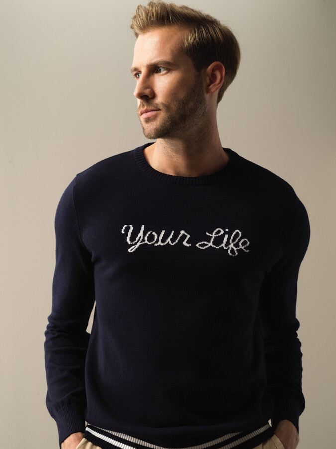 100% Cotton Regular Fit Sweater - Xint