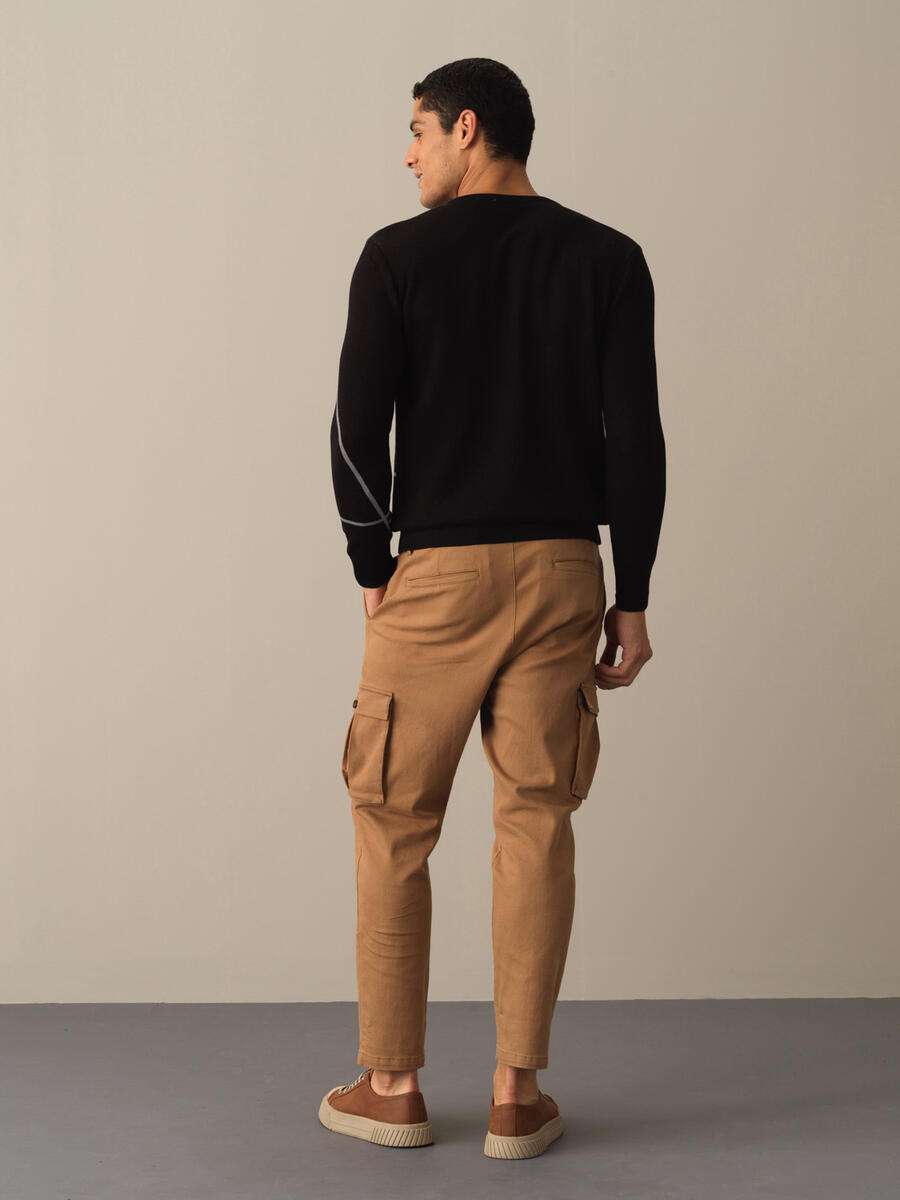 Cotton Regular Fit Patterned Sweater - 4