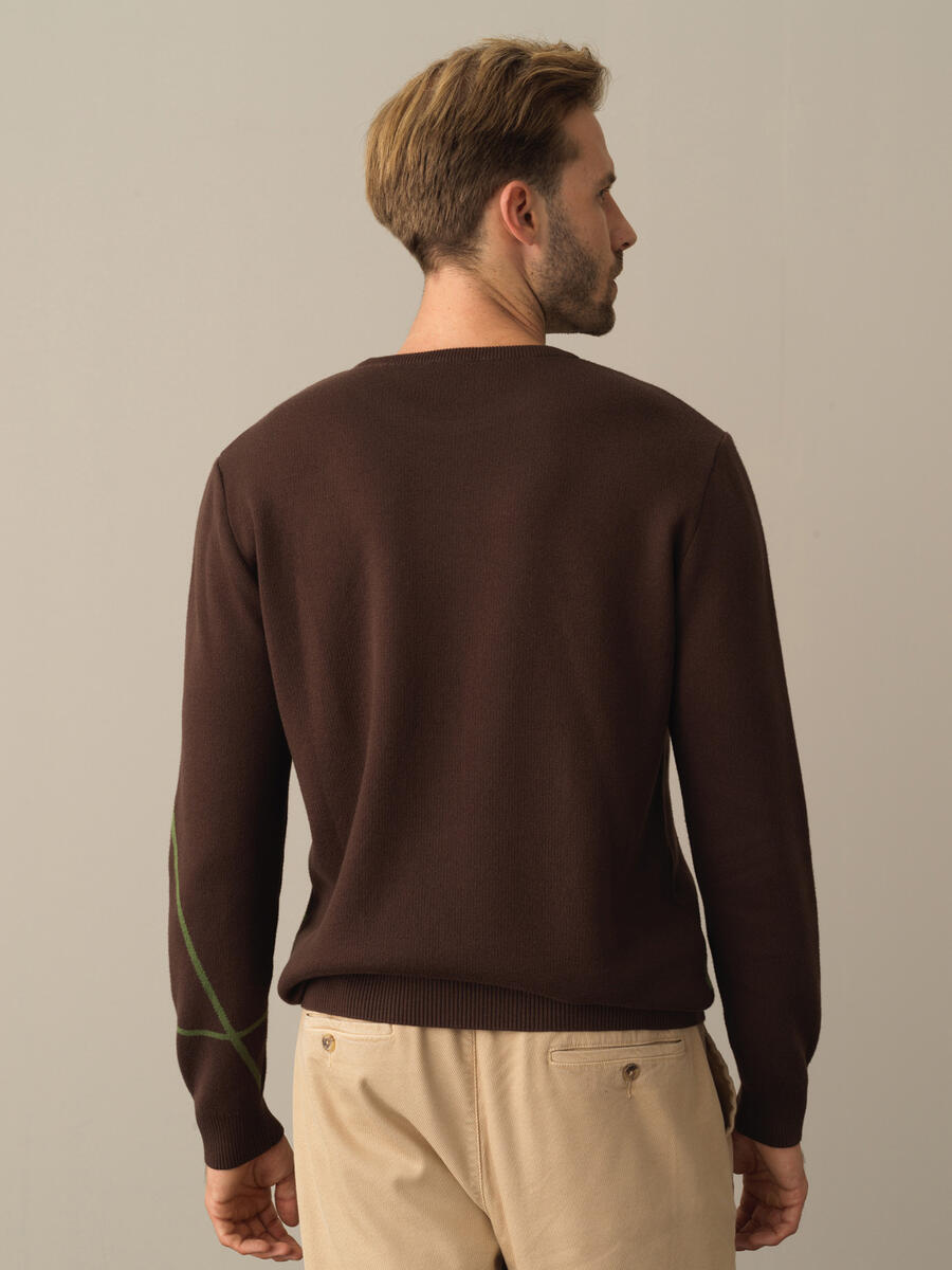 Cotton Regular Fit Patterned Sweater - 4