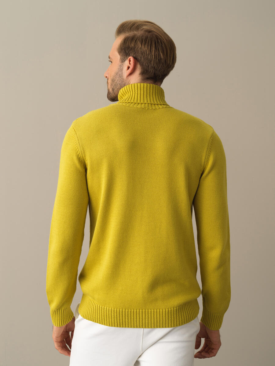 Fisherman Neck Cotton Regular Fit Sweater - 4