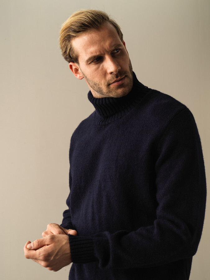 Fisherman Neck Regular Fit Sweater - Xint