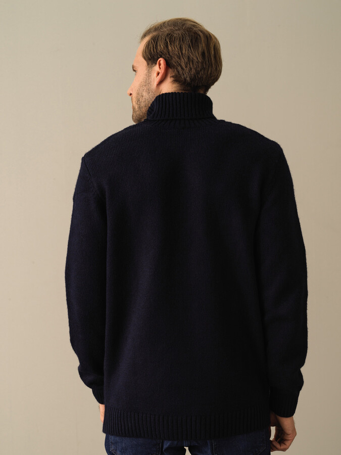 Fisherman Neck Regular Fit Sweater - Xint