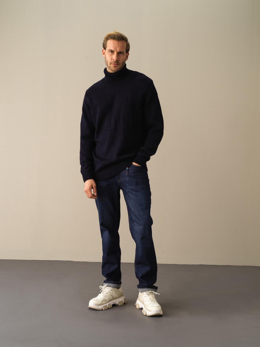 Fisherman Neck Regular Fit Sweater